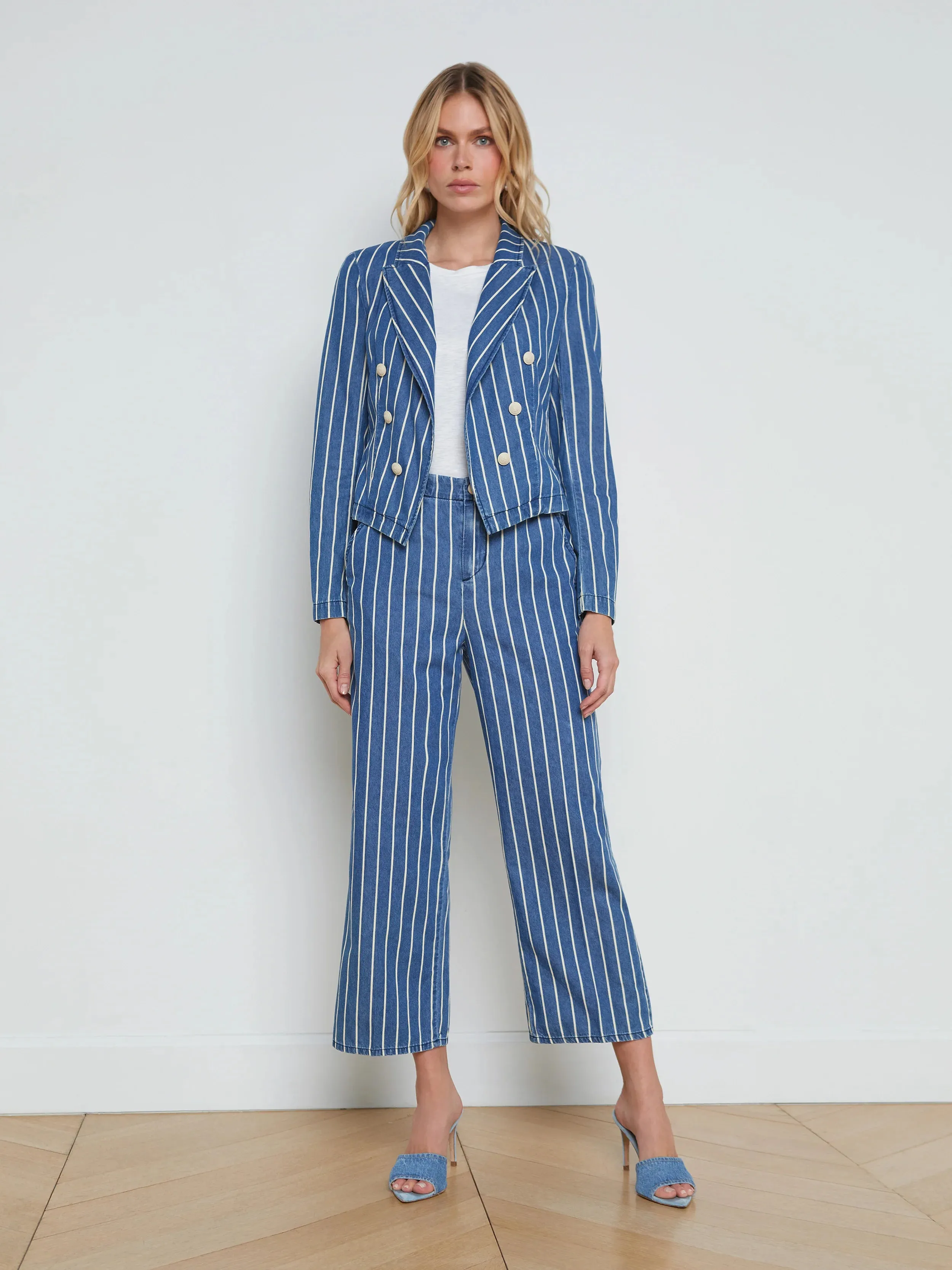 L’agence - Zayne Trouser - Denim Stripe