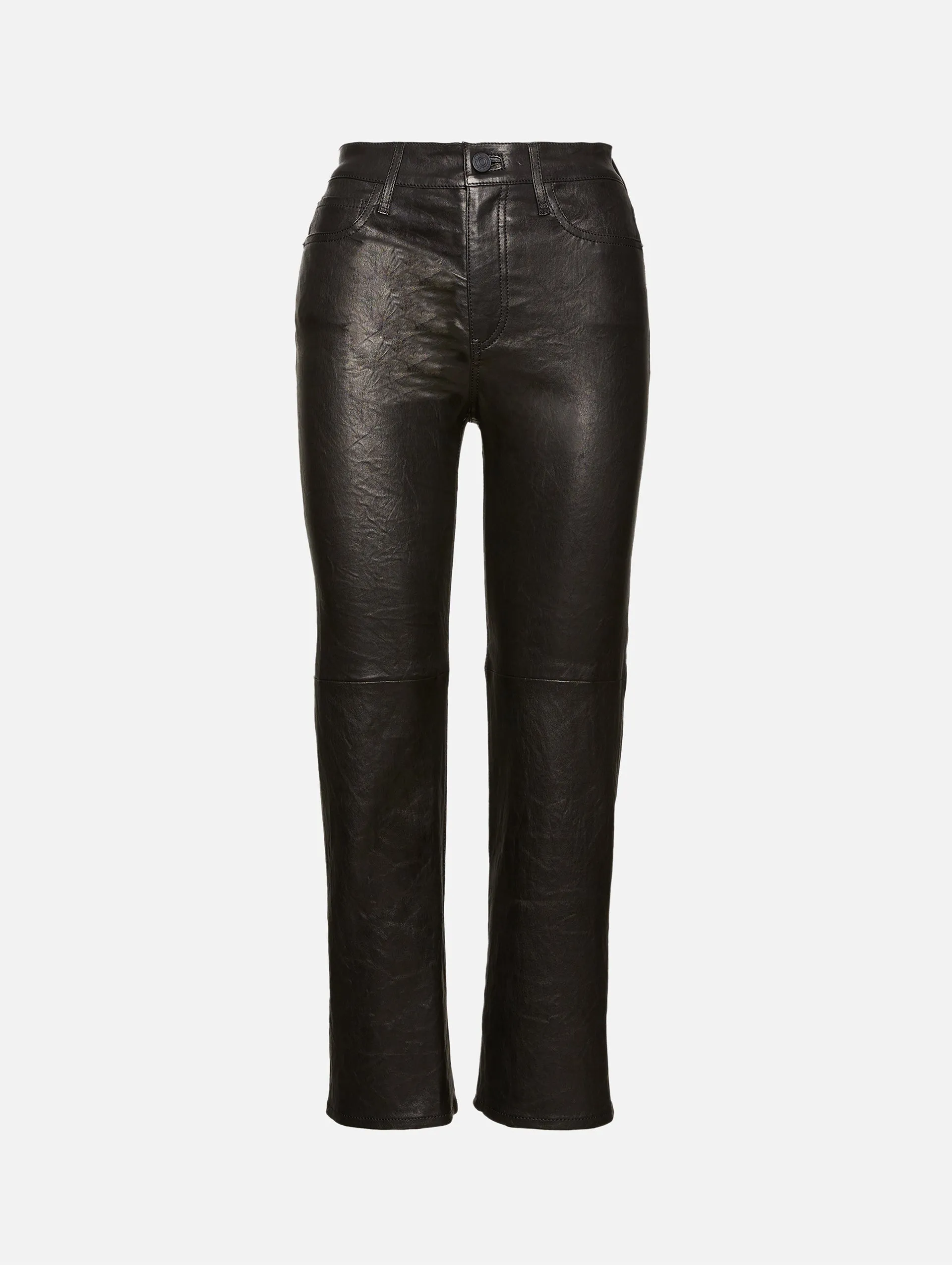 Le Jane Crop Leather Pant