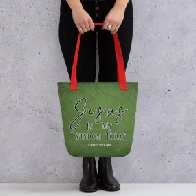 Limited Edition Premium Tote Bag - God Makes All Things Beautiful (Design: Textured Green)