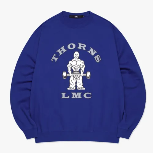 LMC  |Unisex Street Style Long Sleeves Logo Sweatshirts