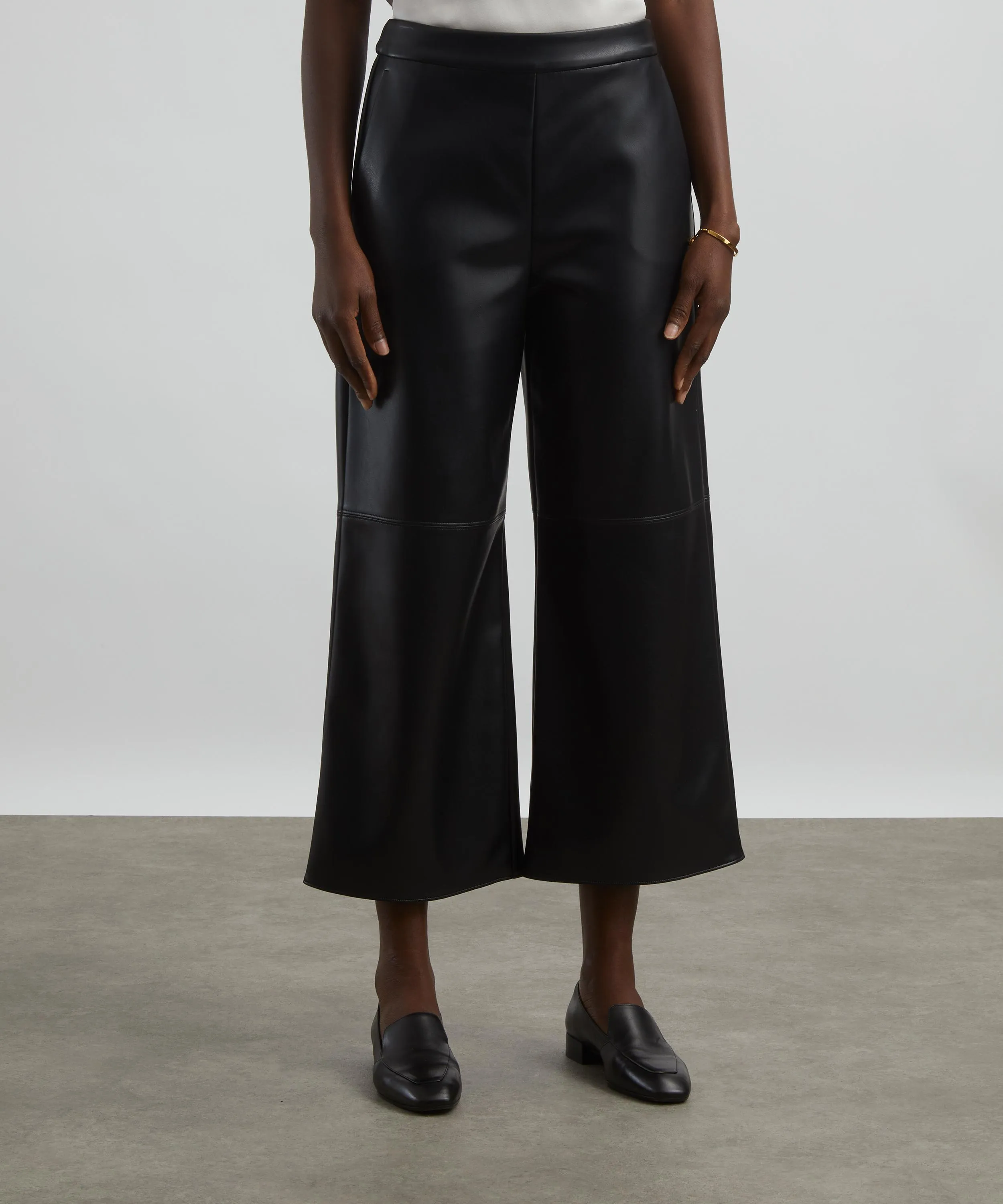 Luciana Coated Fabric Trousers