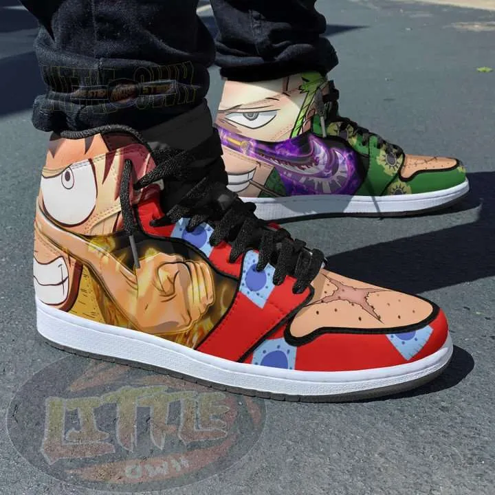 Luffy x Zoro JD1 Boot Sneakers One Piece Wano Arc Shoes