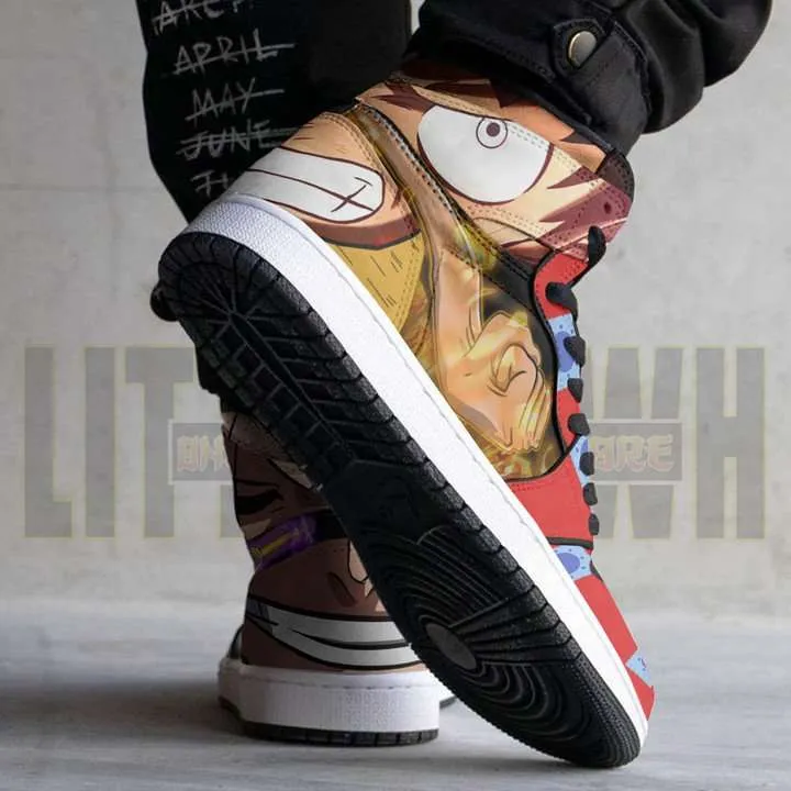 Luffy x Zoro JD1 Boot Sneakers One Piece Wano Arc Shoes