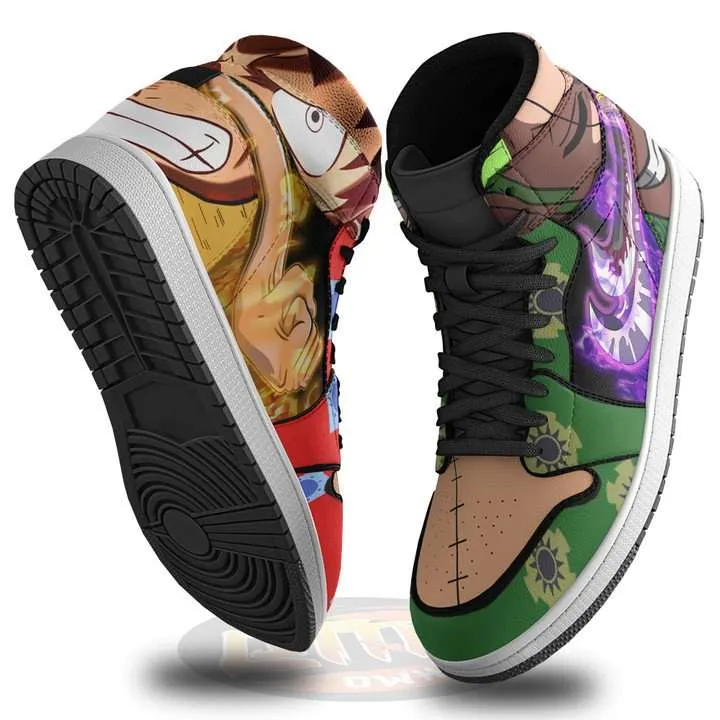 Luffy x Zoro JD1 Boot Sneakers One Piece Wano Arc Shoes