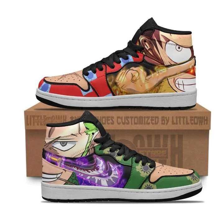 Luffy x Zoro JD1 Boot Sneakers One Piece Wano Arc Shoes