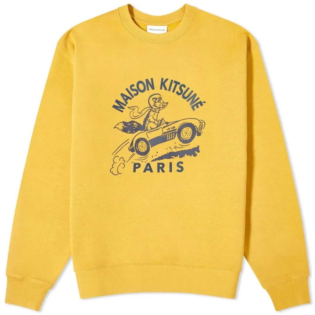 MAISON KITSUNE  |Crew Neck Pullovers Unisex Long Sleeves Plain