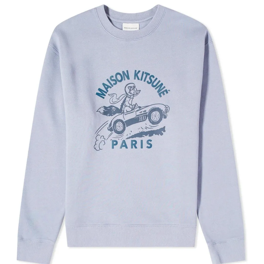 MAISON KITSUNE  |Crew Neck Pullovers Unisex Long Sleeves Plain