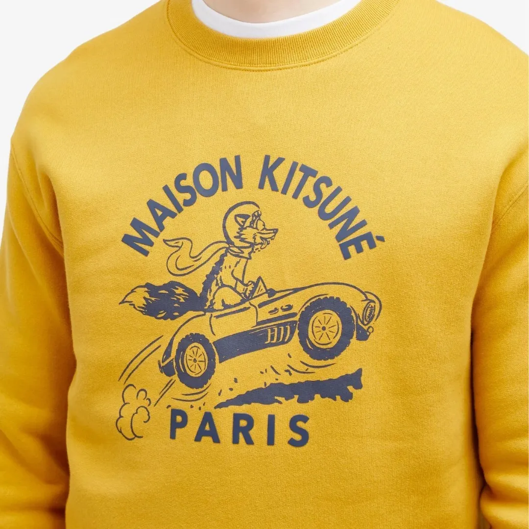 MAISON KITSUNE  |Crew Neck Pullovers Unisex Long Sleeves Plain