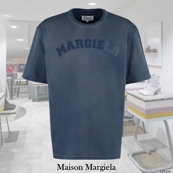 Maison Margiela  |Crew Neck Pullovers Unisex Street Style Plain Cotton