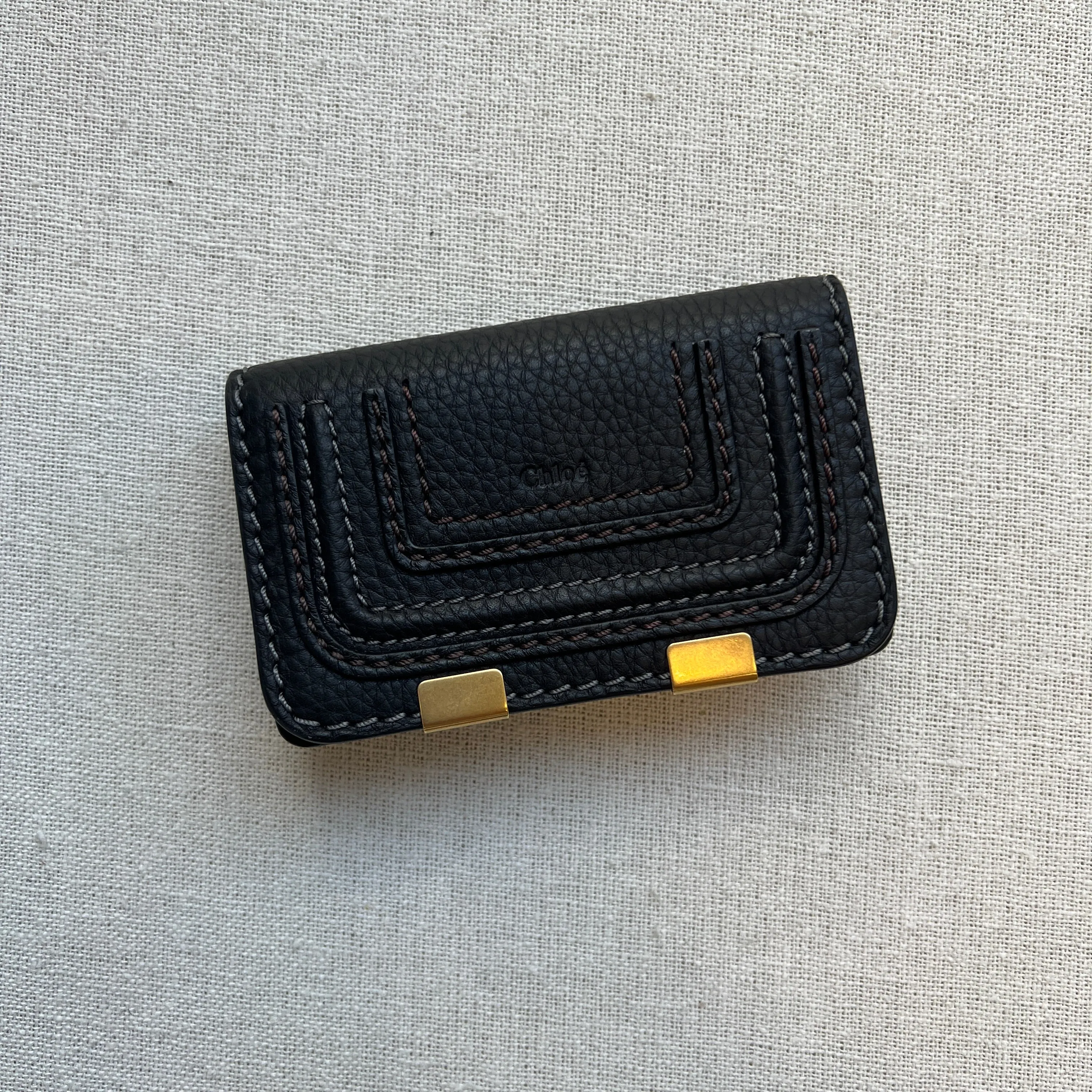 Marcie Flap Card Holder, Black