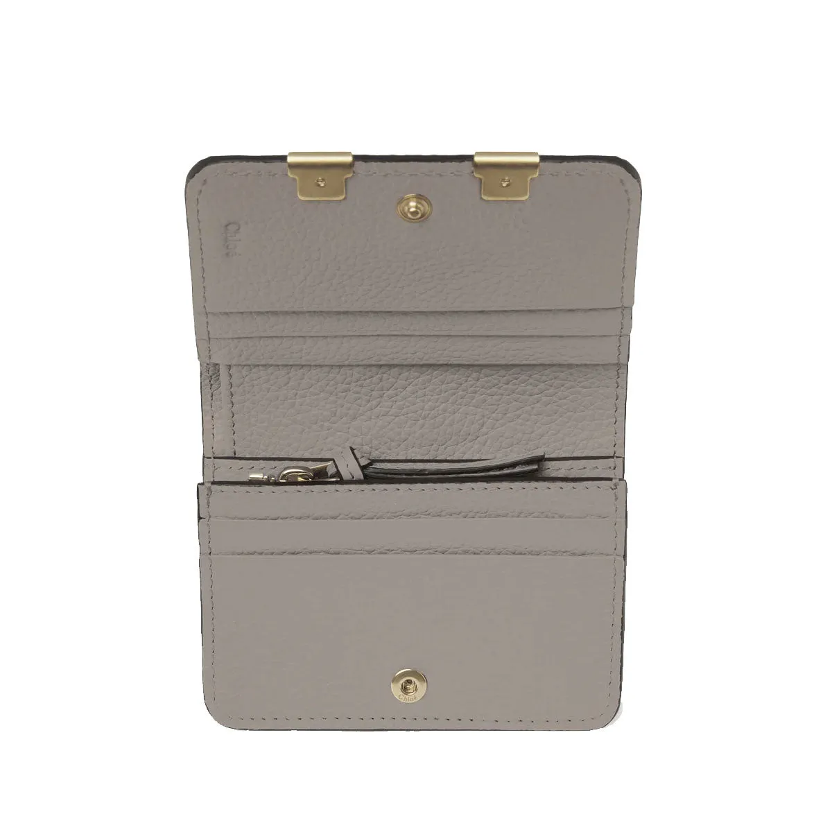 Marcie Small Flap Wallet, Grey