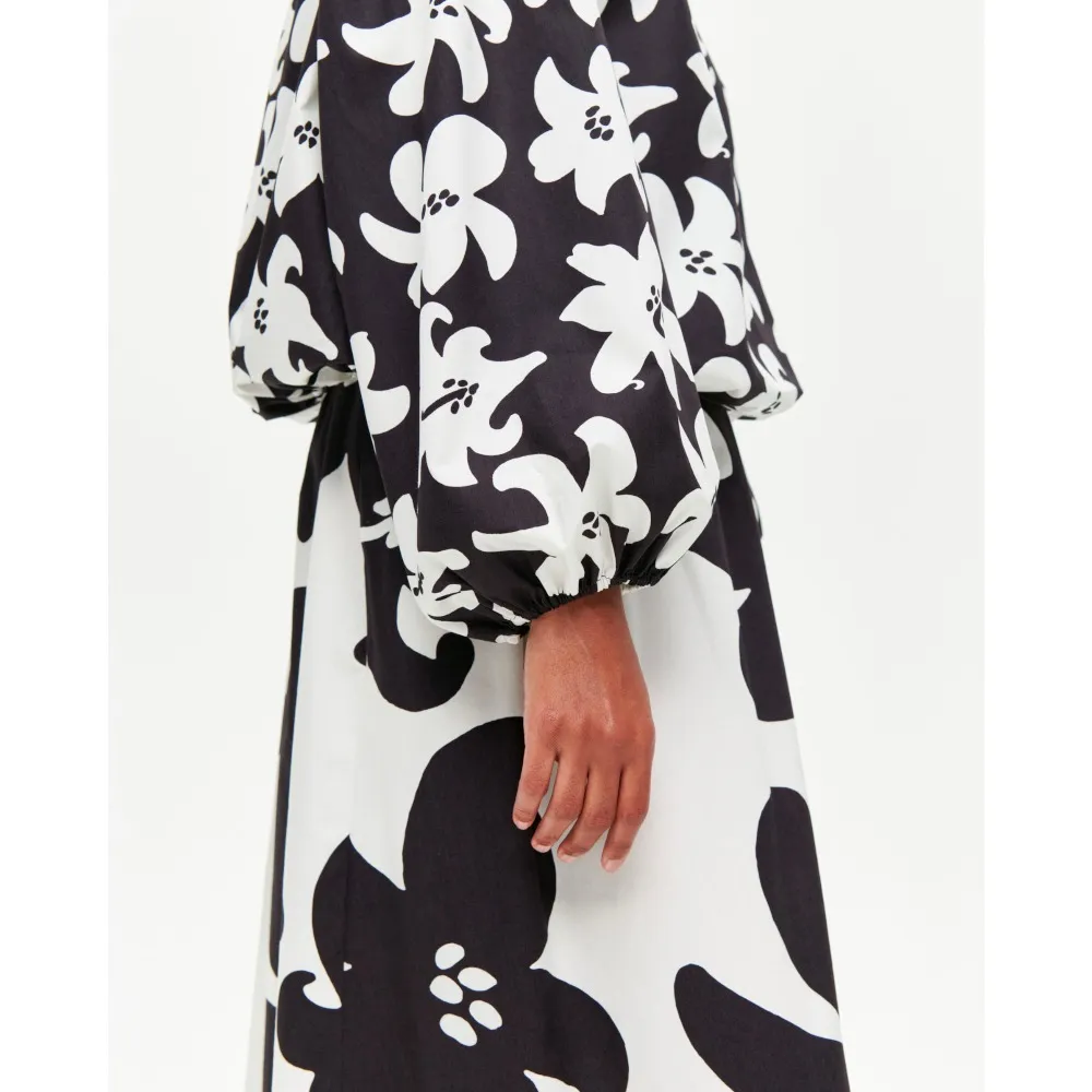 marimekko  |Flower Patterns Casual Style Long Sleeves Cotton Medium