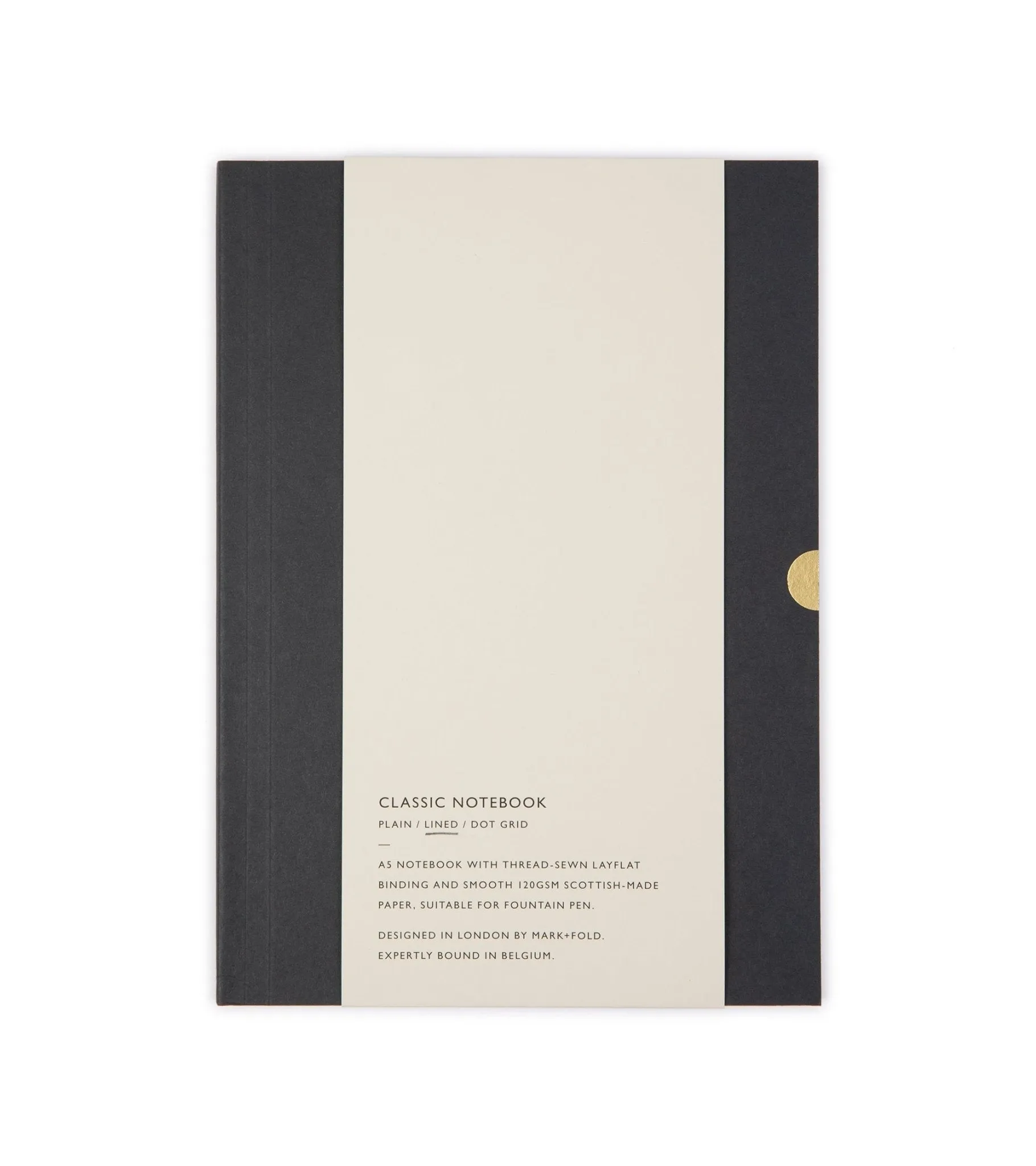 Mark+Fold Classic Lined Notebook: Flint