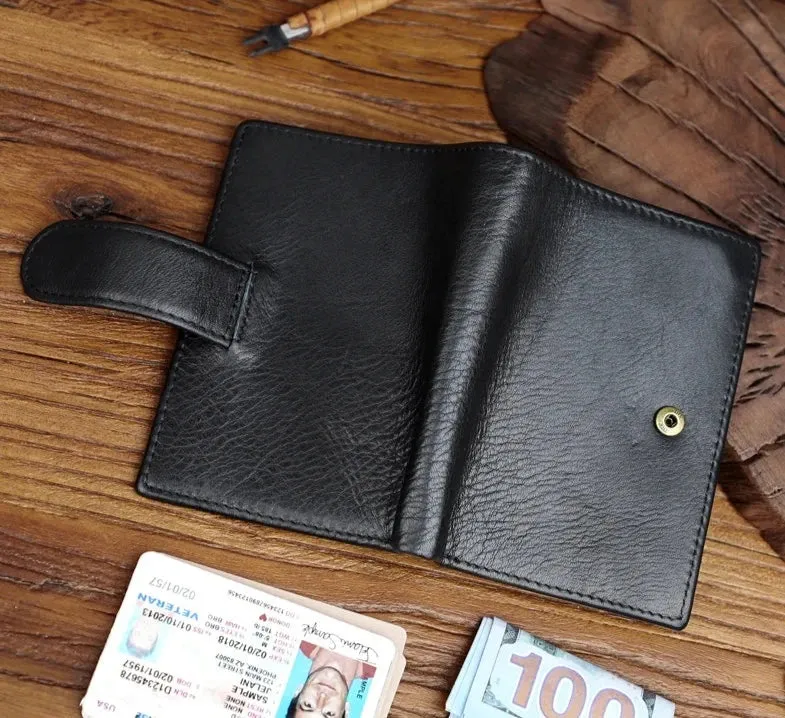 Men and Women Genuine Leather Retro Style Multi-functional Wallet