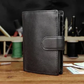 Men and Women Genuine Leather Retro Style Multi-functional Wallet