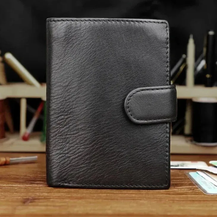 Men and Women Genuine Leather Retro Style Multi-functional Wallet