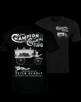 Men's Black T-Shirt The Champion Embalming Fluid