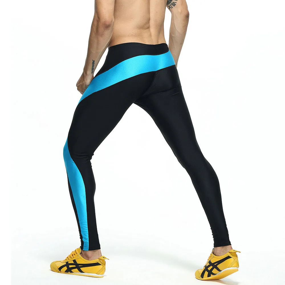 Men's Running Gym Sports Leggings Tight Skinny Base Layer Fitness Pants