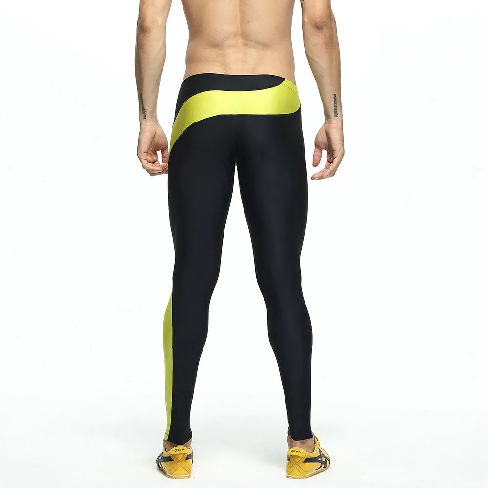 Men's Running Gym Sports Leggings Tight Skinny Base Layer Fitness Pants