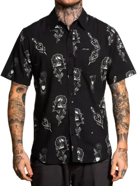 Men's Teen Hearts Button Up