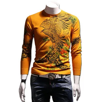 Menswear Sweaters Pullovers Hombre Men's Casual Slim Fit Long Sleeved O Neck Knitted Sweaters Pullovers SM6