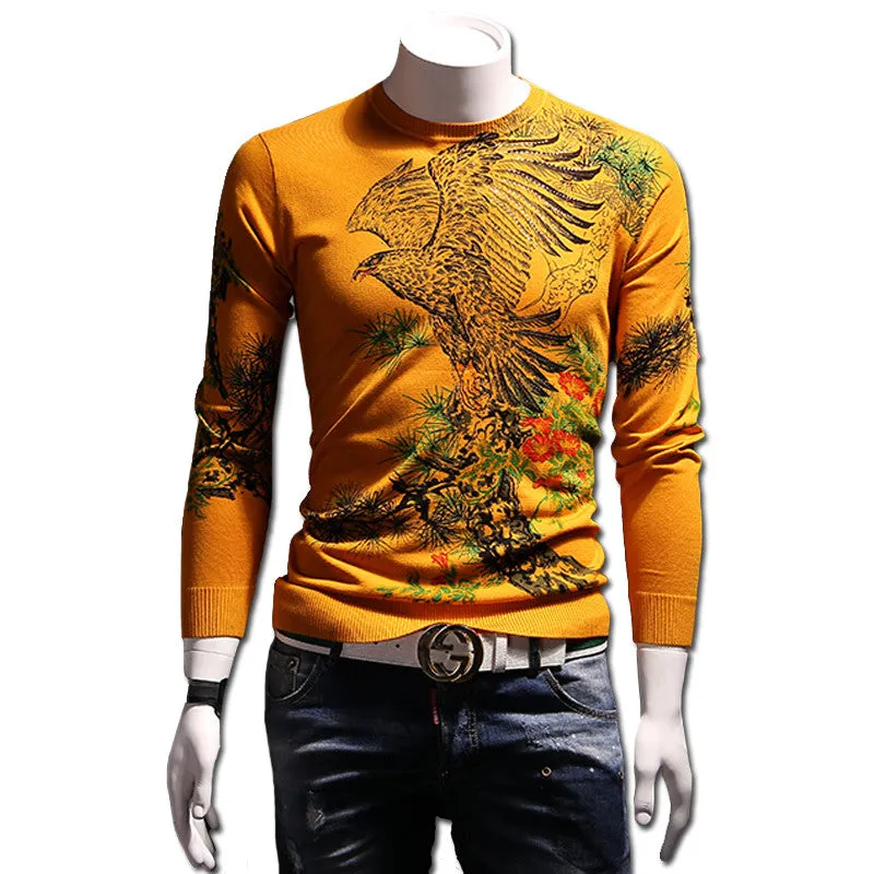 Menswear Sweaters Pullovers Hombre Men's Casual Slim Fit Long Sleeved O Neck Knitted Sweaters Pullovers SM6