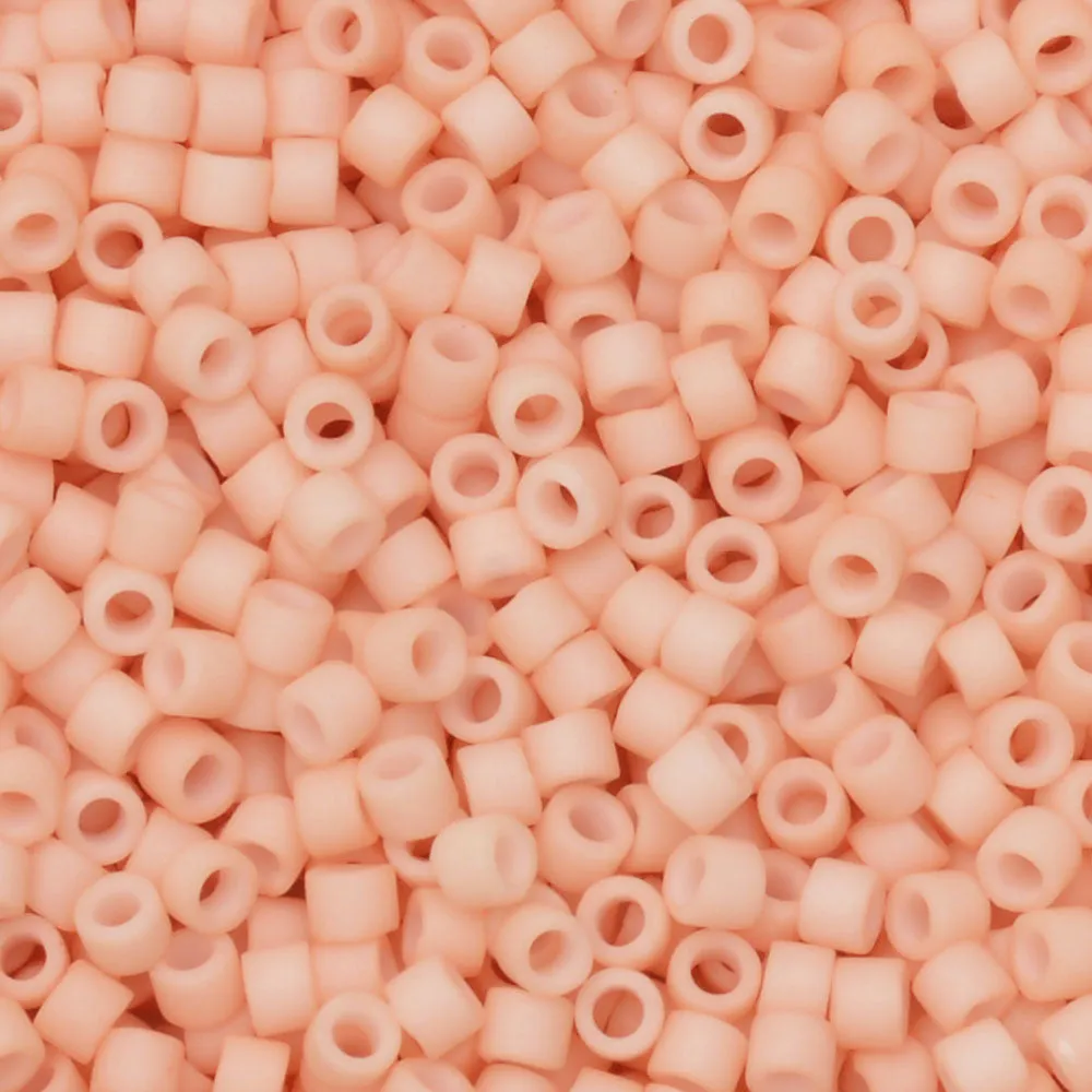 Miyuki Delica Seed Beads, 11/0 Size, #354 Matte Light Rose (2.5 Tube)