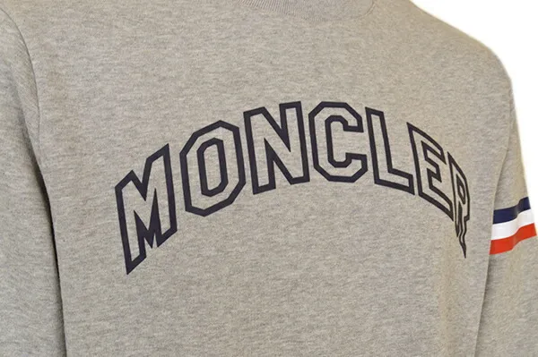 MONCLER  |Crew Neck Pullovers Long Sleeves Plain Cotton Oversized