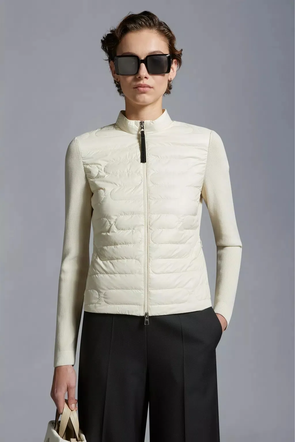 MONCLER  |Padded Cotton Zip-Up Cardigan