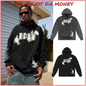 MR. ENJOY DA MONEY  |Flower Patterns Unisex Blended Fabrics Street Style