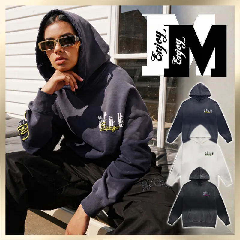 MR. ENJOY DA MONEY  |Unisex Sweat Blended Fabrics Street Style Long Sleeves Plain