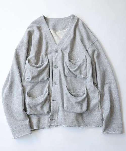 NUMBER NINE POCKET SWEAT CARDIGAN _F21NC001