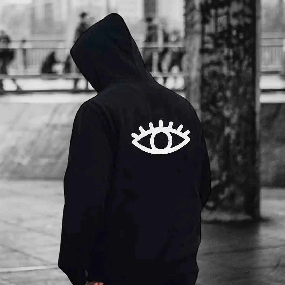 Nutcase hoodie For Men with name on back print ( Unisex) - EYE