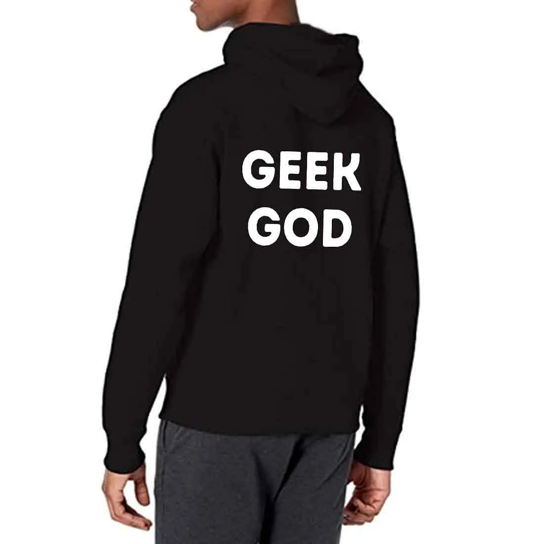 Nutcase Unisex Designer Black Hoodie Men Sweatshirt (Black) - Geek God