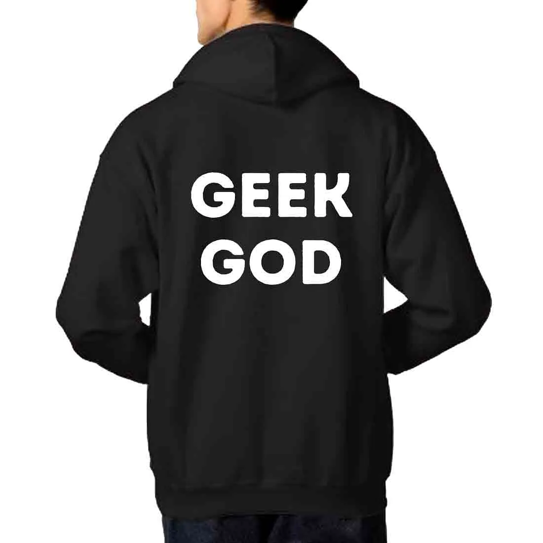 Nutcase Unisex Designer Black Hoodie Men Sweatshirt (Black) - Geek God