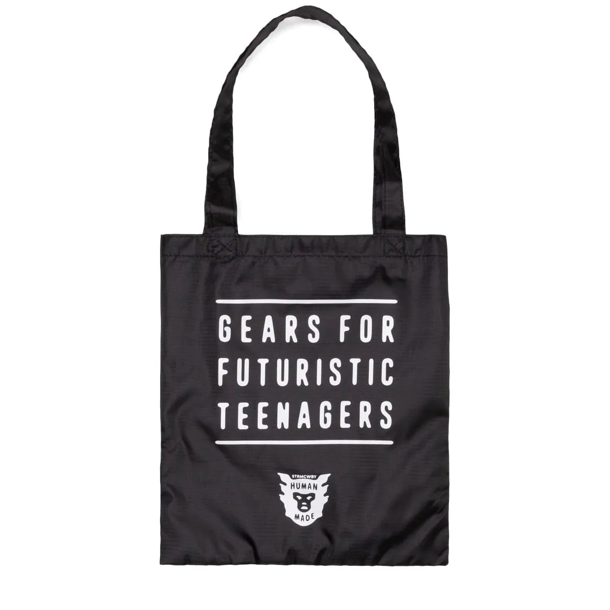 NYLON RIP-STOP HEART TOTE BAG BLACK | Bodega