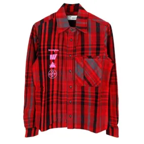 Off-White  |Pullovers Tartan Unisex Street Style Long Sleeves Cotton