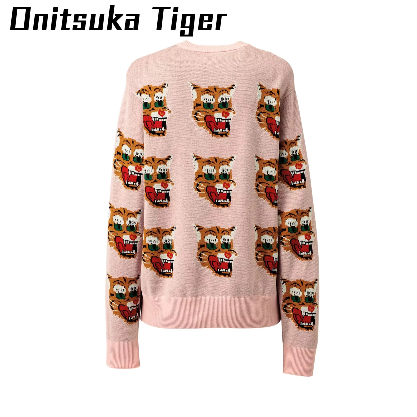 Onitsuka Tiger  |Unisex Street Style U-Neck Long Sleeves