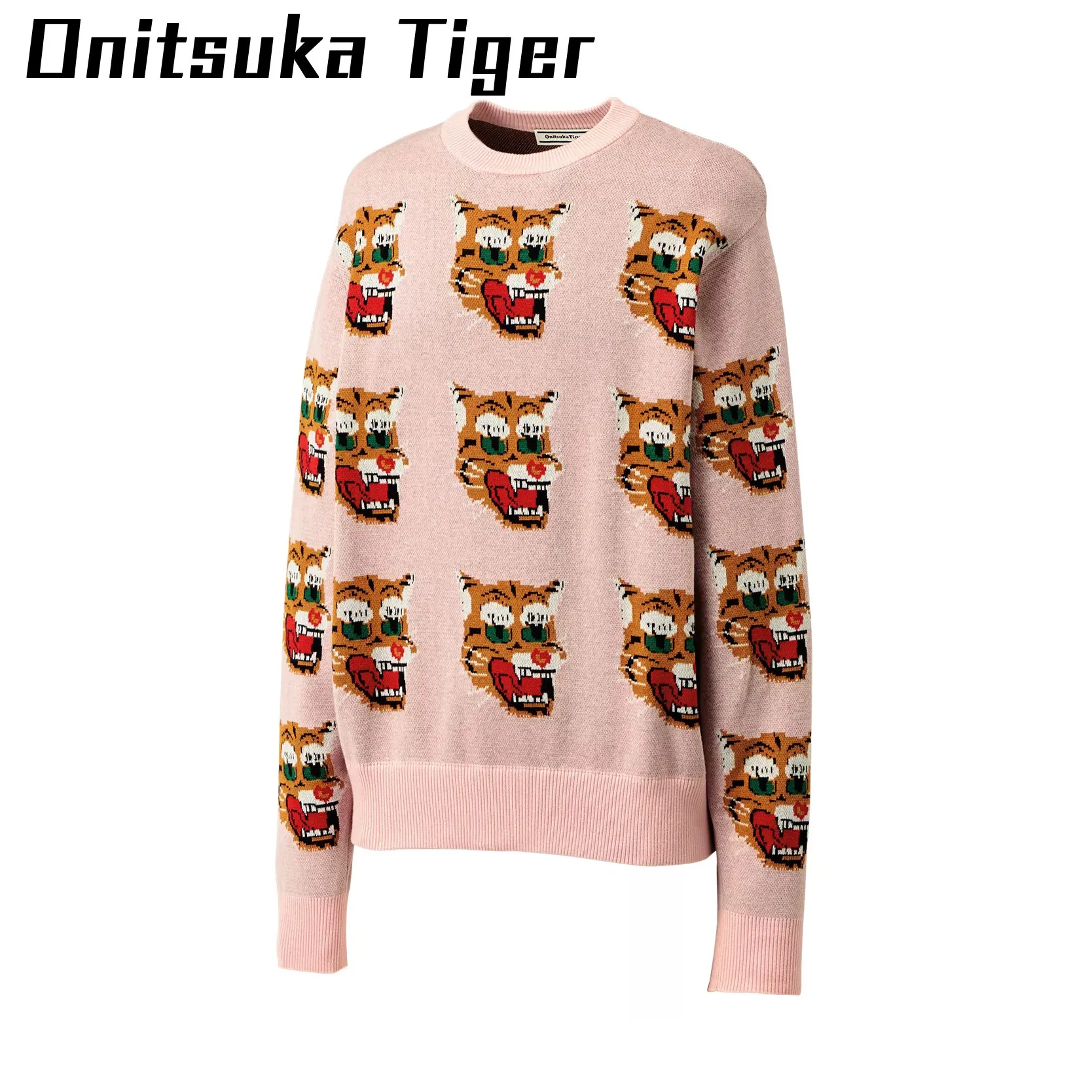 Onitsuka Tiger  |Unisex Street Style U-Neck Long Sleeves