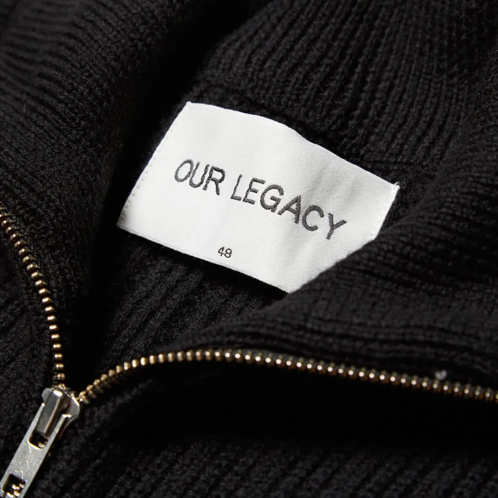 Our Legacy High Neck Cardigan BlackBlack