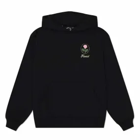 OVAL ROSE HOODIEs - black