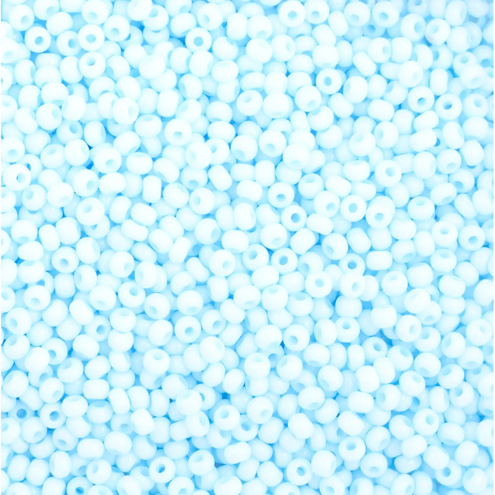 Preciosa Czech Glass, 11/0 Round Seed Bead, Light Blue SOLGEL (1 Tube)