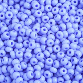 Preciosa Czech Glass, 6/0 Round Pony Seed Bead, Opaque Pale Blue (1 Tube)