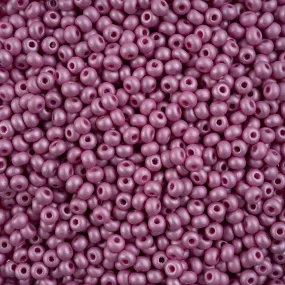 Preciosa Czech Glass, 6/0 Round Pony Seed Bead, PermaLux Dyed Chalk Violet (1 Tube)