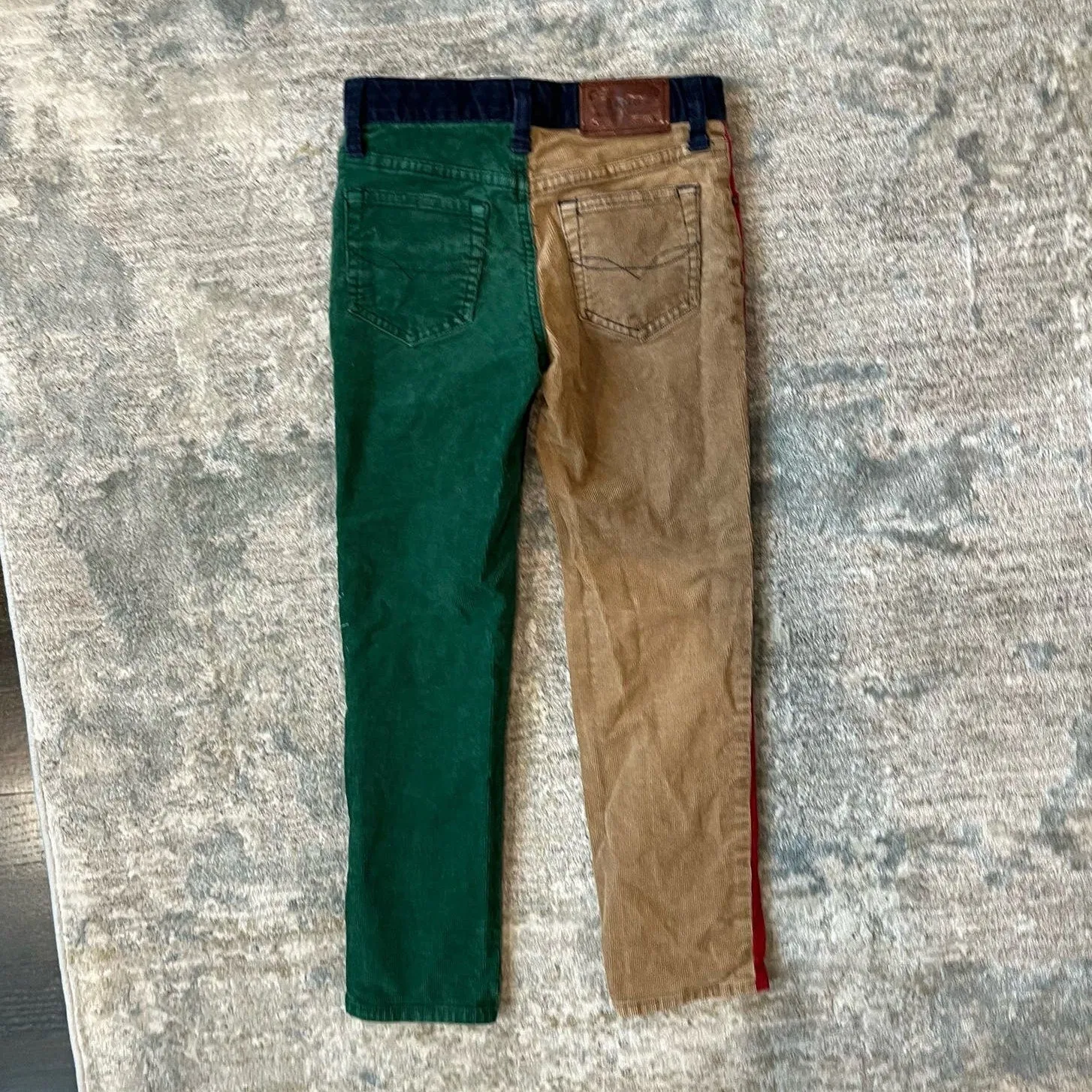 Ralph Lauren Boys Color Block Corduroy Pants 6