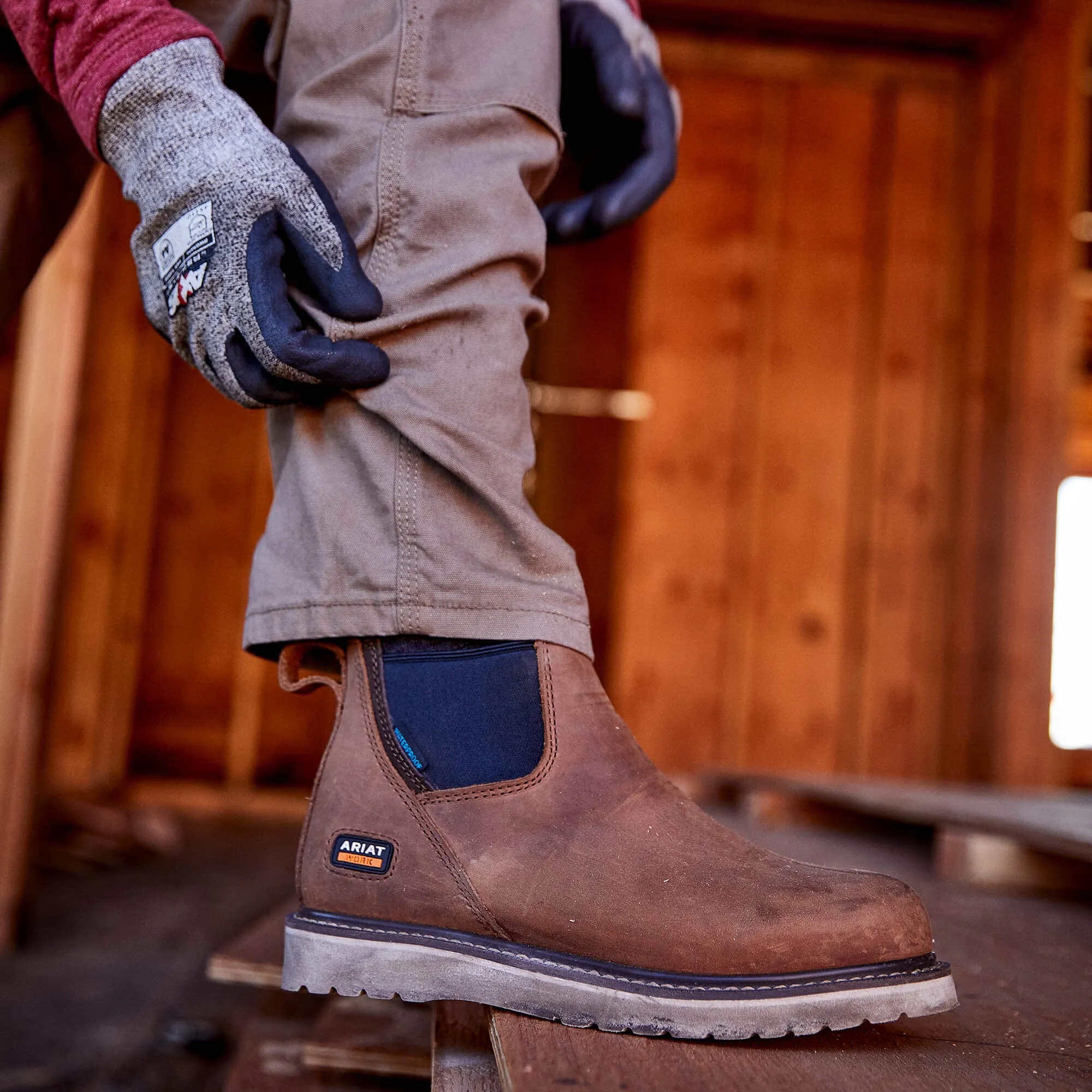 Rebar Wedge Chelsea Waterproof Work Boot