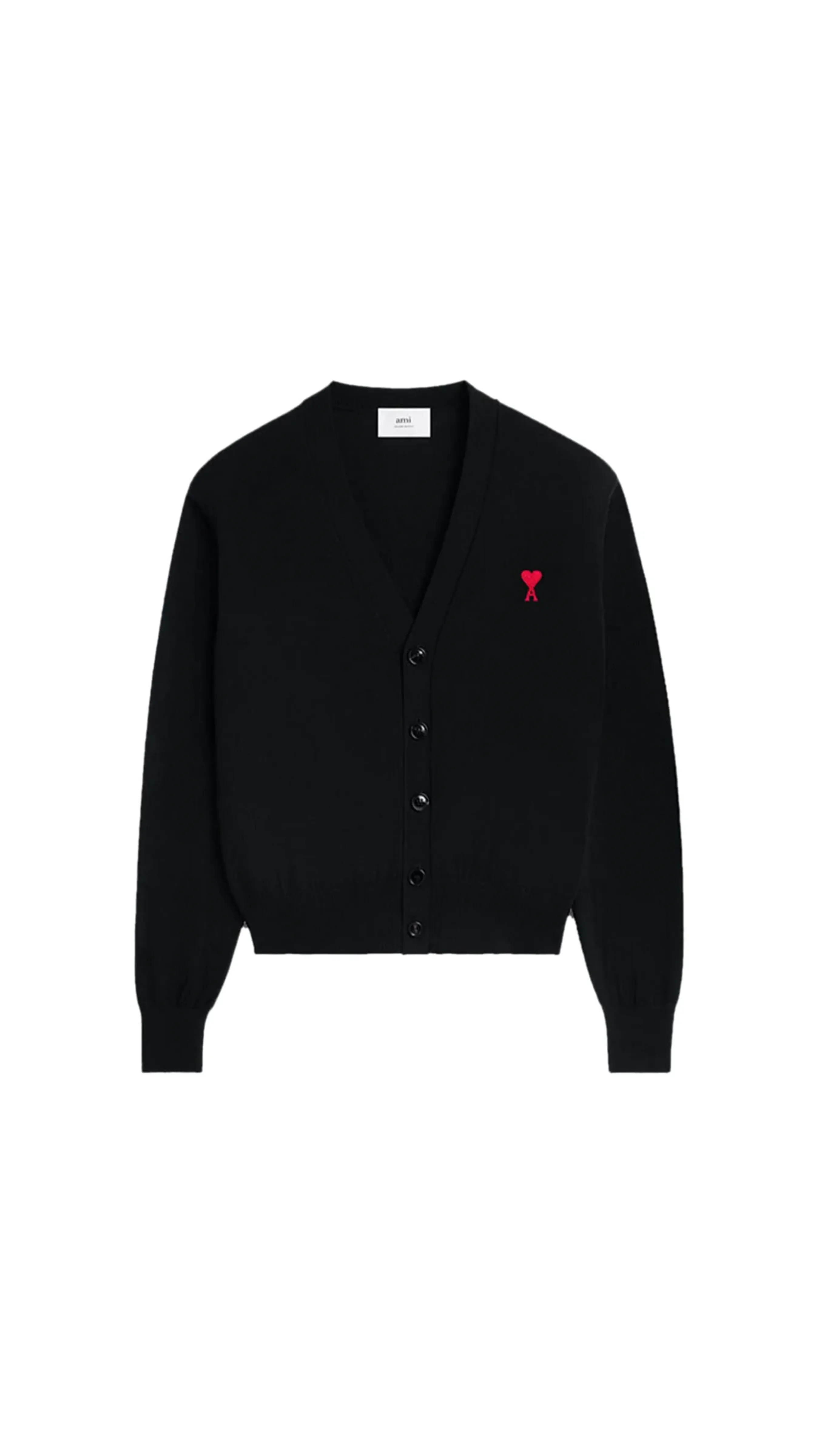 Red Ami De Coeur Cardigan - Black