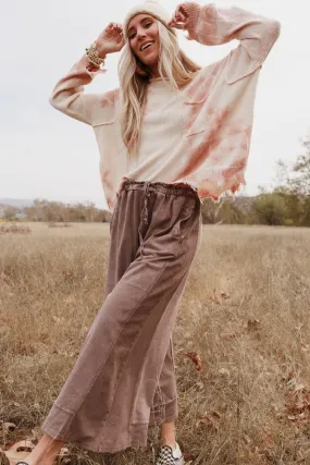 Relaxed Vibes Wide Leg Pants - Mauve