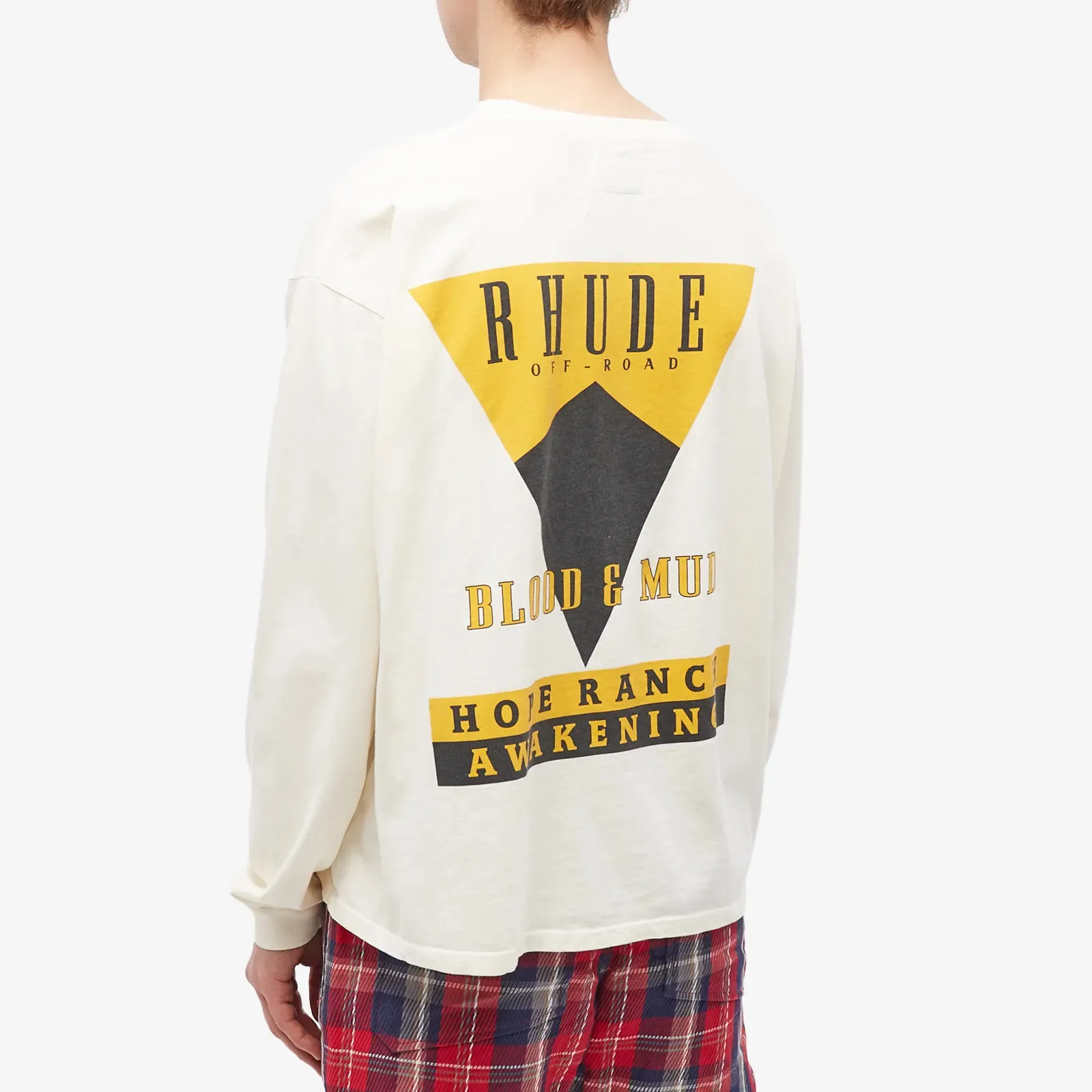 RHUDE  |Crew Neck Pullovers Unisex Street Style Long Sleeves Cotton