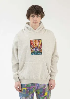 Richgainer Embroidery Patchwork Hoodies - Grey